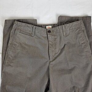 Dockers Size 33 x 30 Gray Flat Front Pants Straight Leg 5 Pocket Zip Fly Cotton